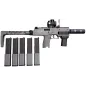 Occasion - Réplique Vorsk SMG VMP-1 avec silencieux + mallette + 4 chargeurs + viseur - Gris Occasion - Réplique Vorsk SMG VMP-1 avec silencieux + mallette + 4 chargeurs + viseur - Gris