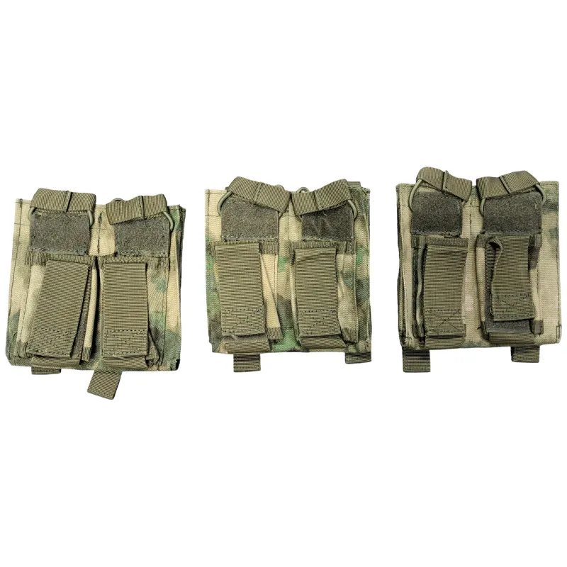 Occasion - Lot de 3 Poche porte chargeur double plus porte chargeur PA - Vert Multicam