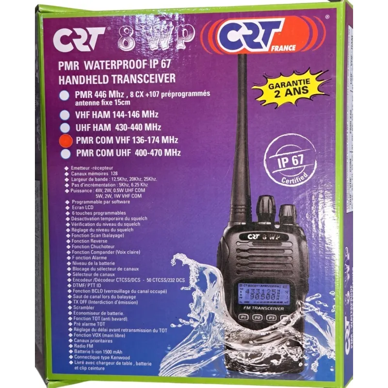 Occasion - CRT 8 WP Lot De 2 Complet - Noir Occasion - CRT 8 WP Lot De 2 Complet - Noir