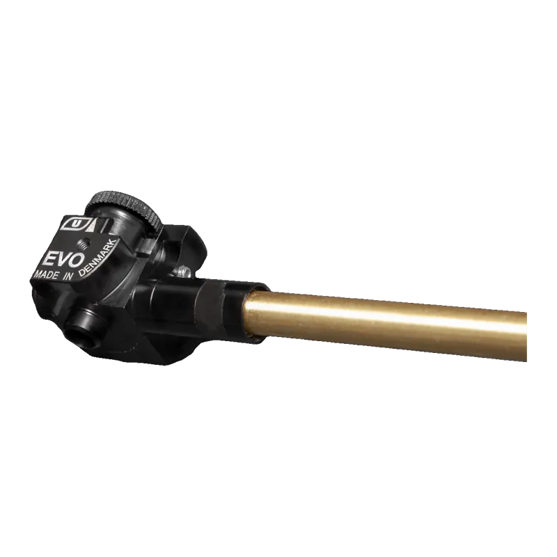 Bloc hop-up ASG Ultimate EVO CNC monté sur un canon interne, vue de trois quarts