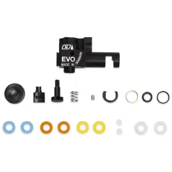 Détail molette réglage graduée laser bloc hop-up ASG EVO