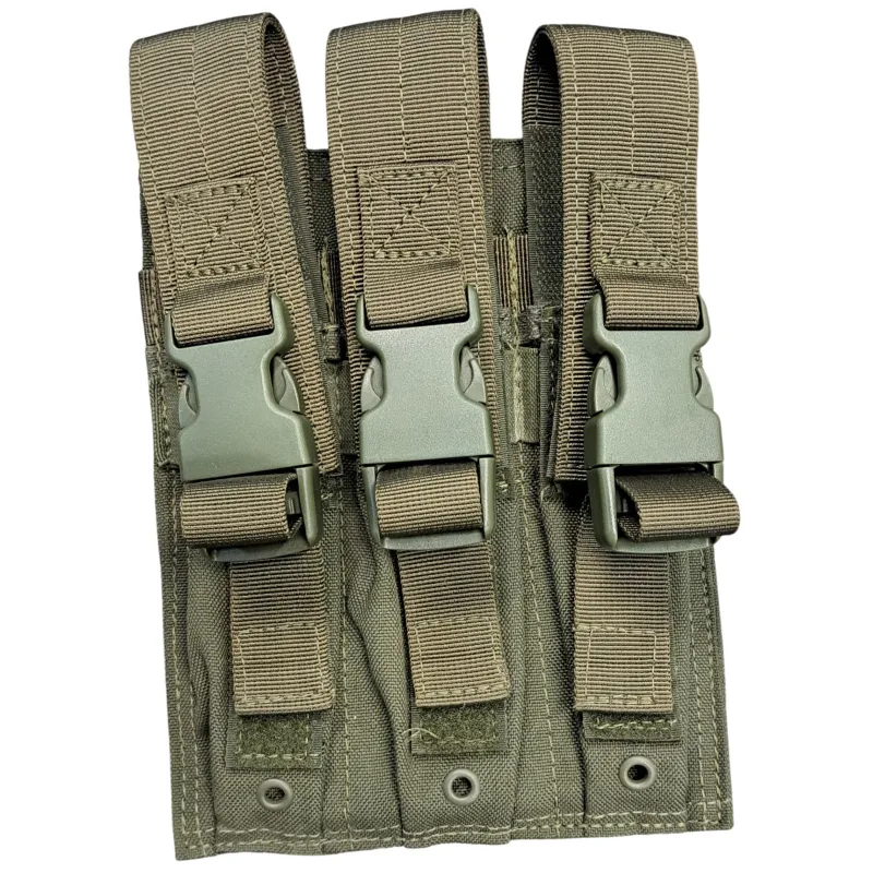 Occasion - Porte chargeur plaque de 3 emplacements - Vert