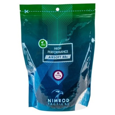 Nimrod tactical - Billes blanches Biodégradables High performance 0.32g X 3125 bbs