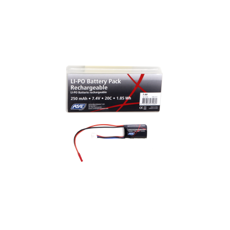 ASG - Batterie LiPo 7.4V 250mAh 20C - Mini Tamiya - Spéciale HPA