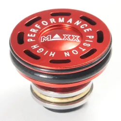 Maxx Model - Tête De Piston En Aluminium CNC sur roulement Avec Double Joint - Rouge