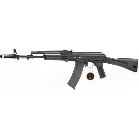 Evolution International - Réplique AK74 AEG Full Metal Crosse Pliable E-74 Tanker - Noir