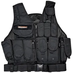 Occasion - Gilet tactique complet avec ceinture et porte chargeur - Noir d'occasion | ZN-Airsoft.fr