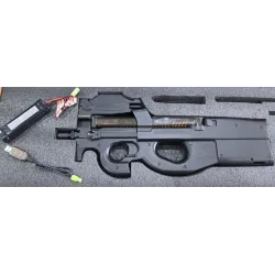 P90 avec moteur piston tête de piston et engrenage changé - Cybergun d'occasion | ZN-Airsoft.fr