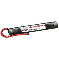 G&P - Batterie LiPo 7.4V 1200mAh T-Dean airsoft - vue principale