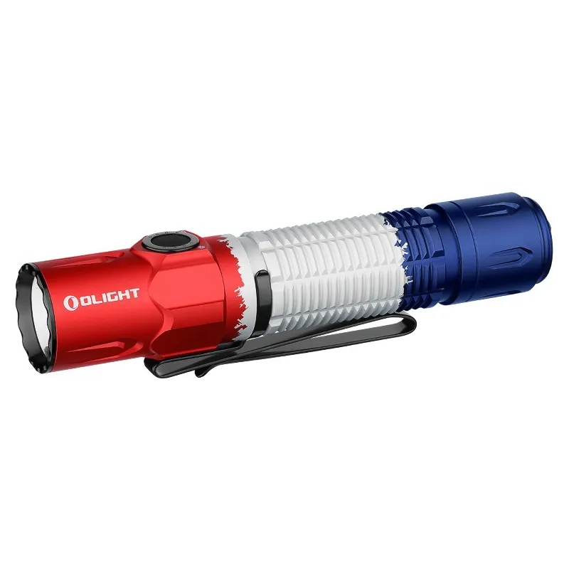 Olight - Lampe Tactique Warrior 3S 2300 lumens - Edition Limitée Drapeau Français