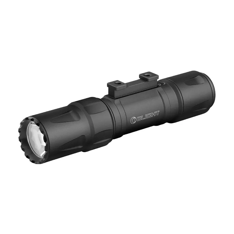 Lampe tactique Olight Odin S noire sans embase, vue de trois quarts avant