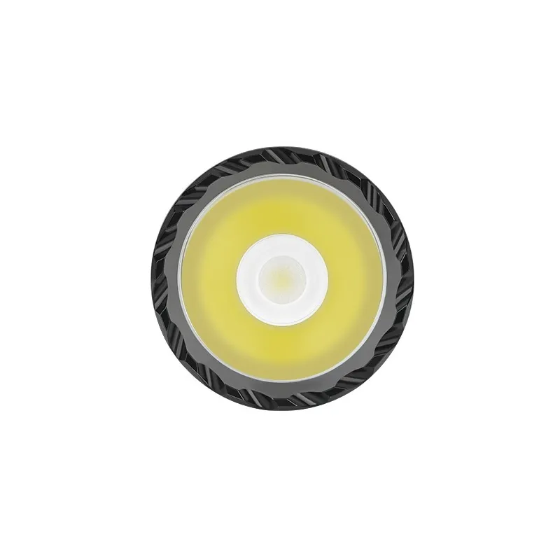 Lampe tactique Olight Odin S, vue de face du réflecteur et de la LED