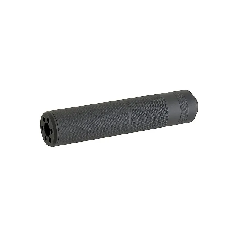 CYMA - Silencieux style HKPRO aluminium 155mm filetage 14mm CCW - Noir