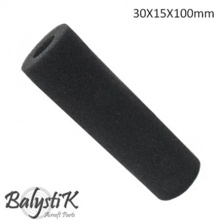 BALYSTIK - Mousse pour silencieux 30x15x100mm - Noir