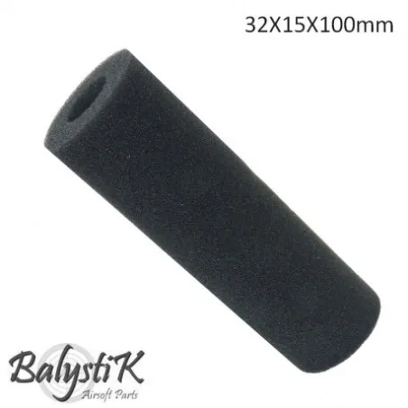 BALYSTIK - Mousse pour silencieux 32x15x100mm - Noir