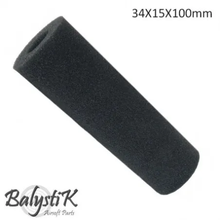 BALYSTIK - Mousse pour silencieux 34x15x100mm - Noir