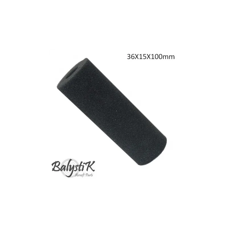 BALYSTIK - Mousse pour silencieux 36x15x100mm - Noir