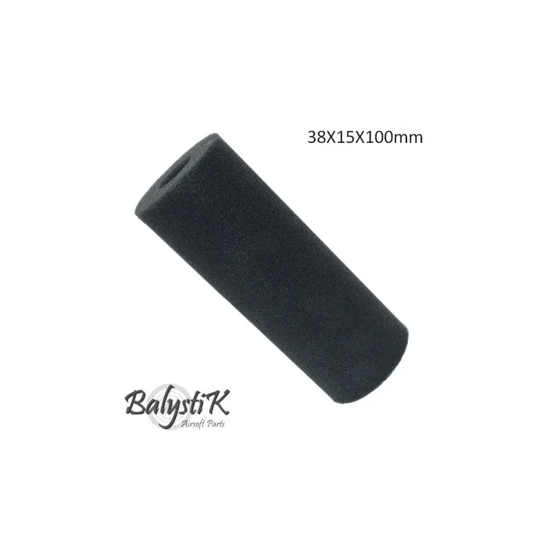 BALYSTIK - Mousse pour silencieux 38x15x100mm - Noir