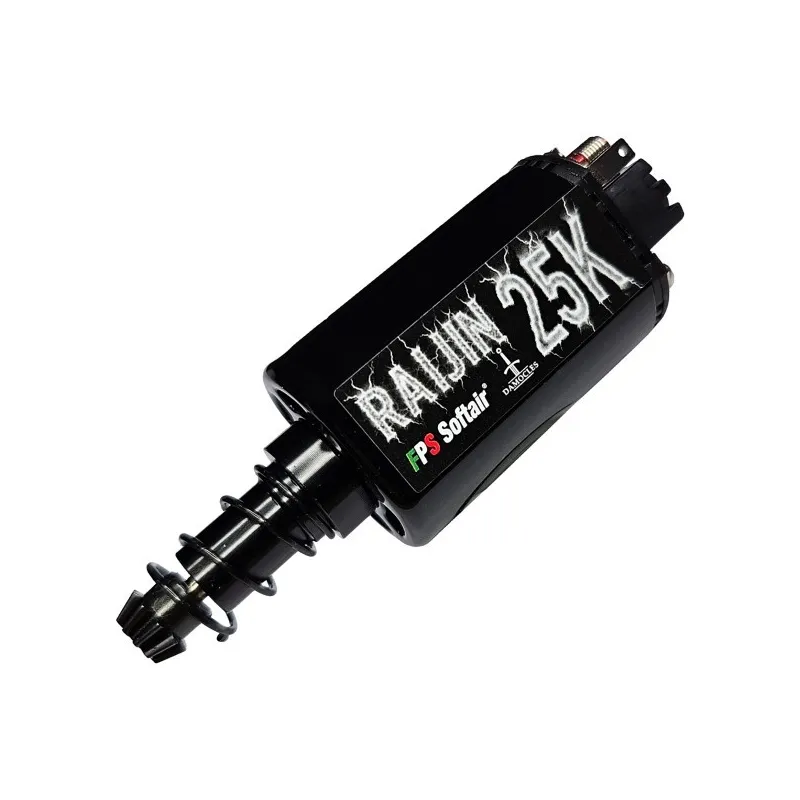 FPS Softair - Moteur Raijin Hi torque 25k axe long - Noir