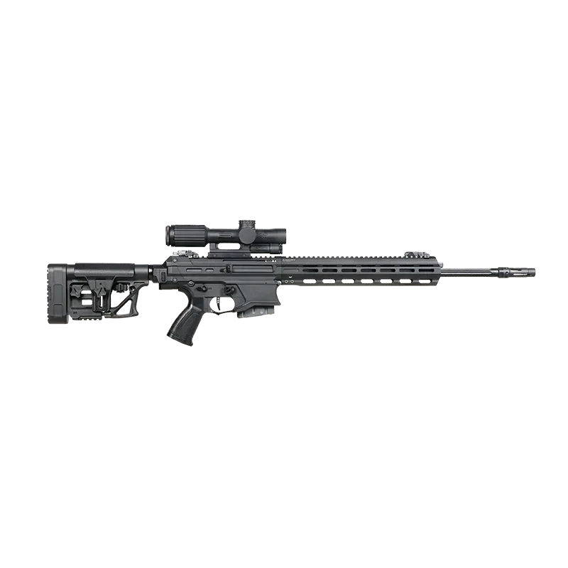 TR80 G&G Armament AEG détail crosse compartiment batterie LiPo 11.1V et sélecteur de tir Noir