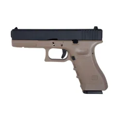 Pistolet GBB Saigo MK1 Tan Noir | Culasse Métal | Gaz & CO2