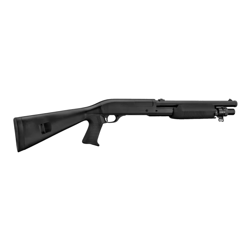 Fusil à pompe Double Eagle M56A noir, vue de trois quarts côté gauche