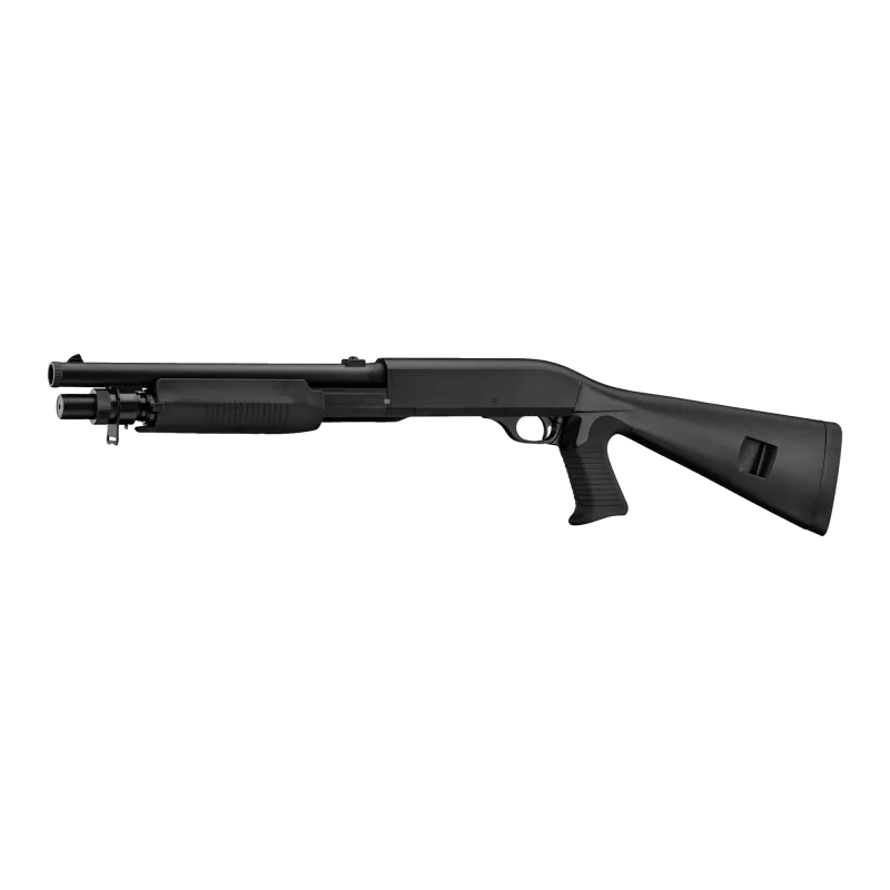 Double Eagle - Fusil à pompe à ressort M56A tir 3 billes - Noir