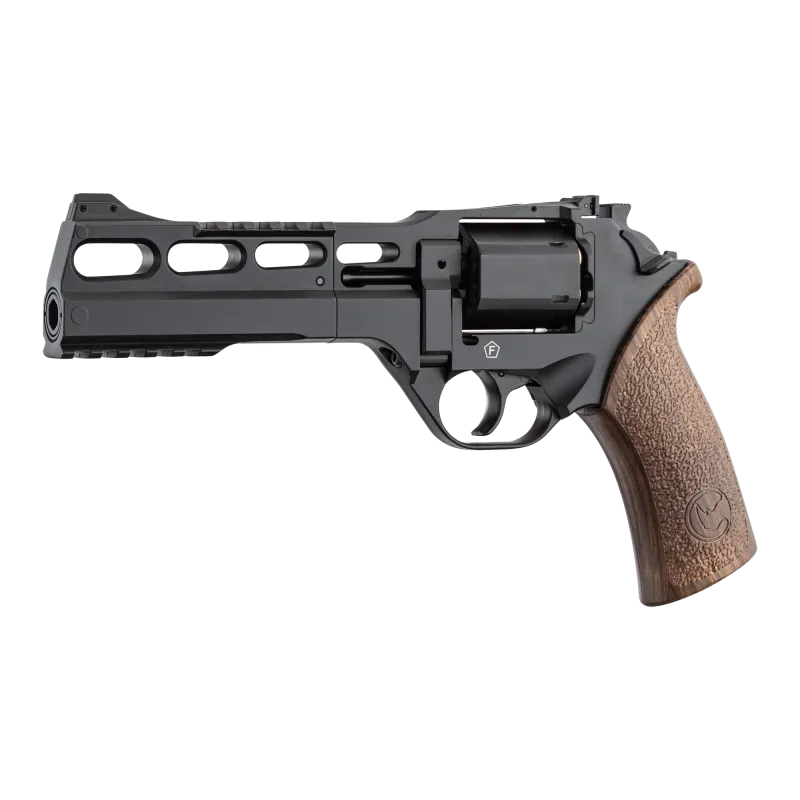 Revolver CO2 Chiappa Rhino 60DS noir, vue de trois quarts gauche