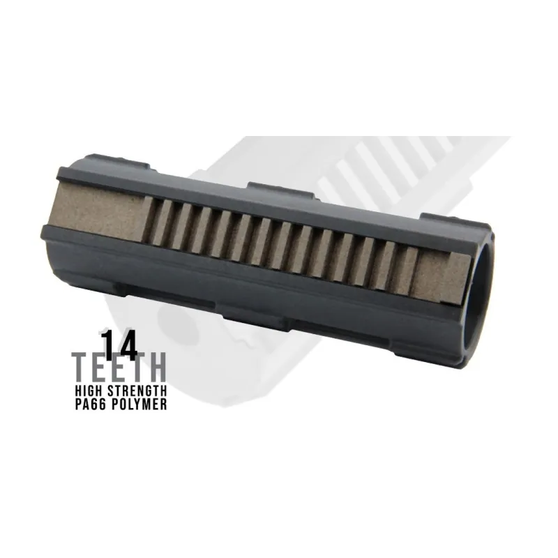 Balystik - Piston 14 Dents En Acier Pour AEG - Noir