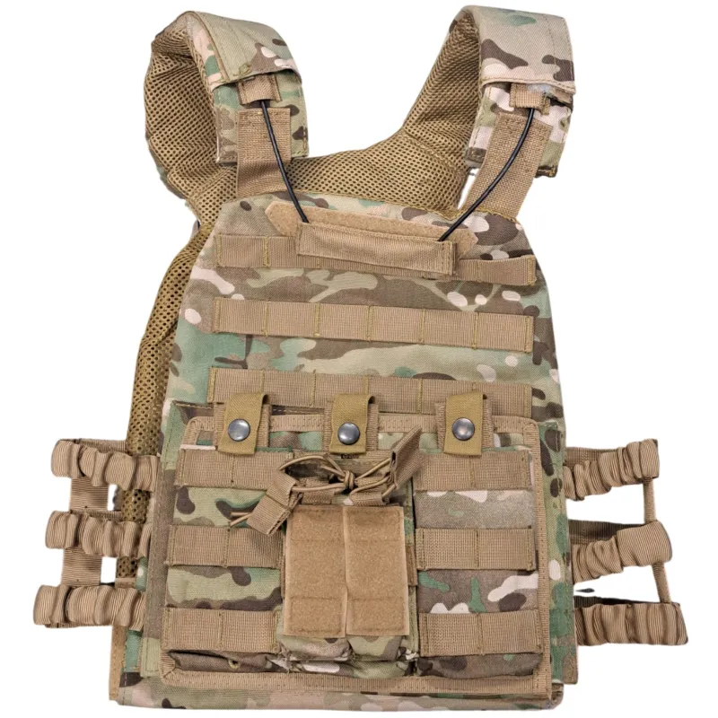 Occasion - Gilet tactique avec 3 poches M4 et 2 poches PA - Multicam