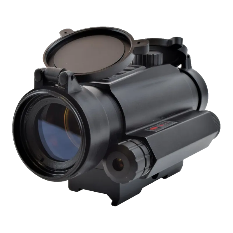 JS-TACTICAL - Viseur point rouge avec laser rouge intégré - Noir