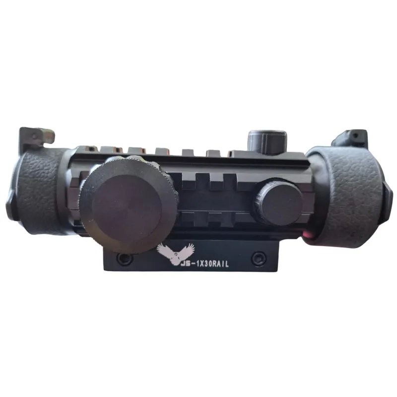 JS-TACTICAL - Viseur Point Rouge avec rail pour accessoire - Noir