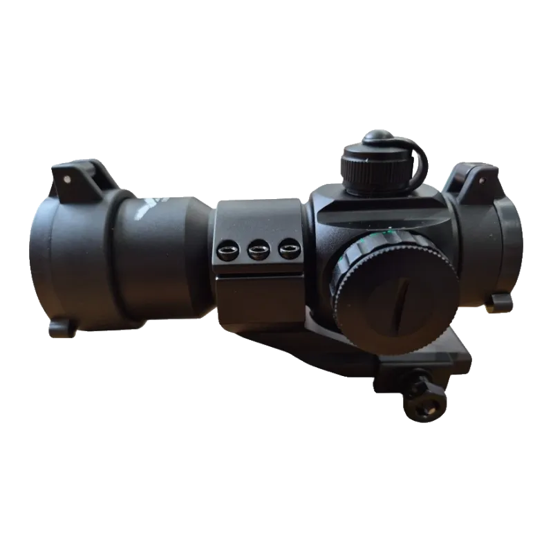 JS-TACTICAL - Viseur point rouge lentille 30mm avec rehausse - Noir