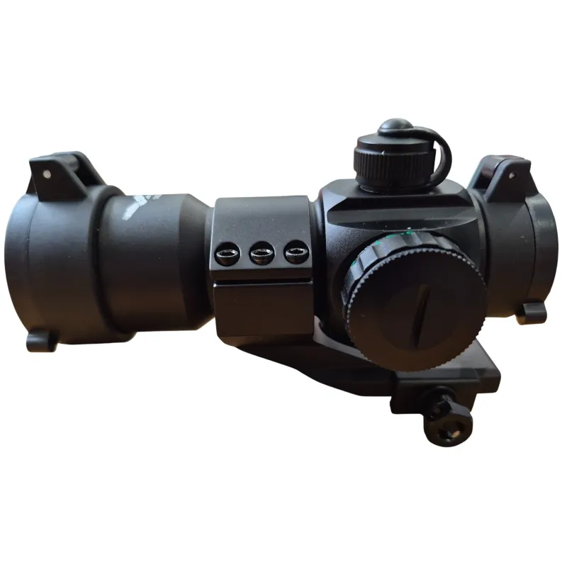 JS-TACTICAL - Viseur Point Rouge Lentille 30mm avec Rehausse - Noir