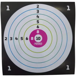 Cibles Airsoft POWAIR 14x14 Carton - Lot de 100 pcs