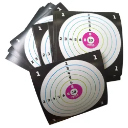 Cibles Airsoft POWAIR 14x14 Carton - Lot de 100 pcs
