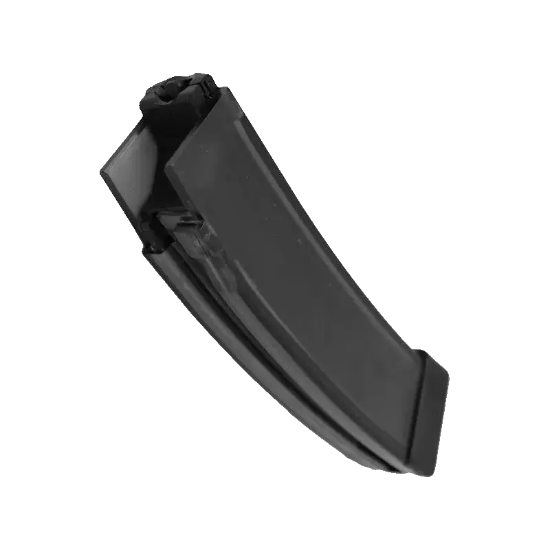 Chargeur ASG pour Scorpion EVO 3 A1, vue en biais de la lèvre d'alimentation