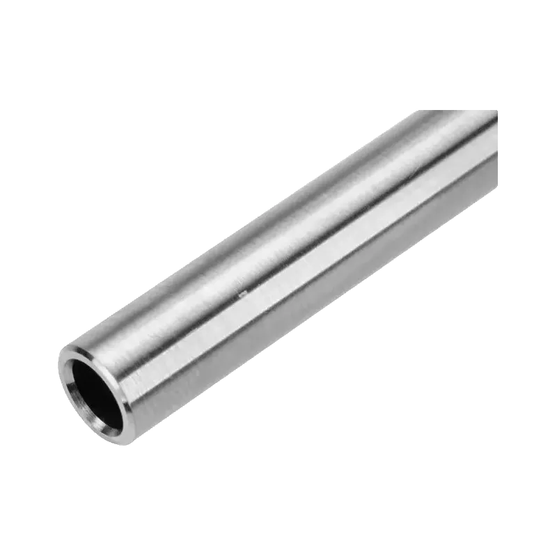 Canon de précision Lambda One 6,01 x 430 mm VSR-10, gros plan de la bouche du canon