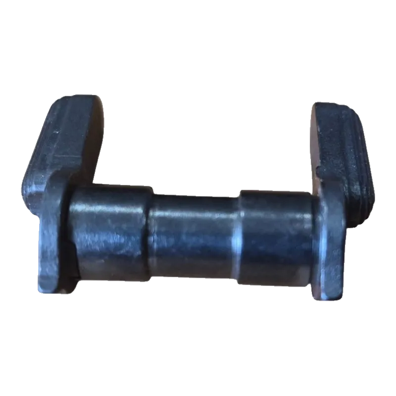 Sélecteur de tir ambidextre noir pour AR-15 / M4, vue de face de l'axe et des deux leviers
