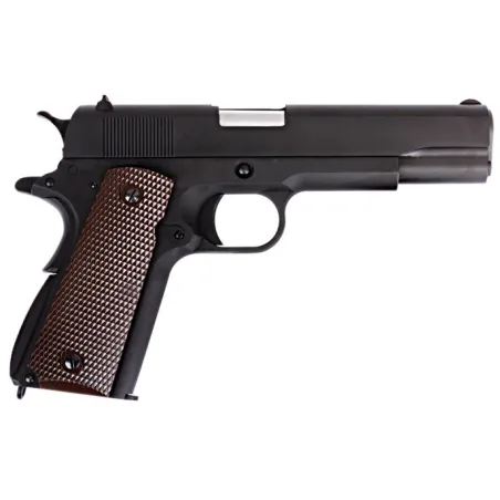 WE 1911A Noir Full-Metal GBB | Réplique Airsoft Colt Légendaire