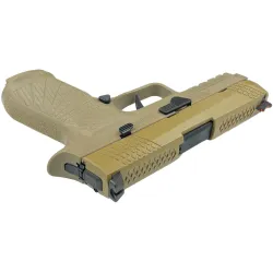 WE F18 V2 Tan Bicolore GBB | Pistolet Automatique Airsoft TAN