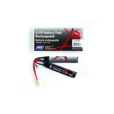 ASG - Batterie LiPo 7.4V 1300mAh 25C AEG Gen 2