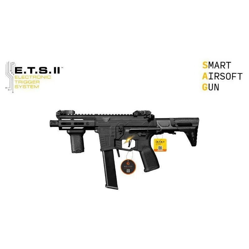 Evolution International - Réplique AEG Reaper XS EMR PDW Carbontech ETS II - Noir