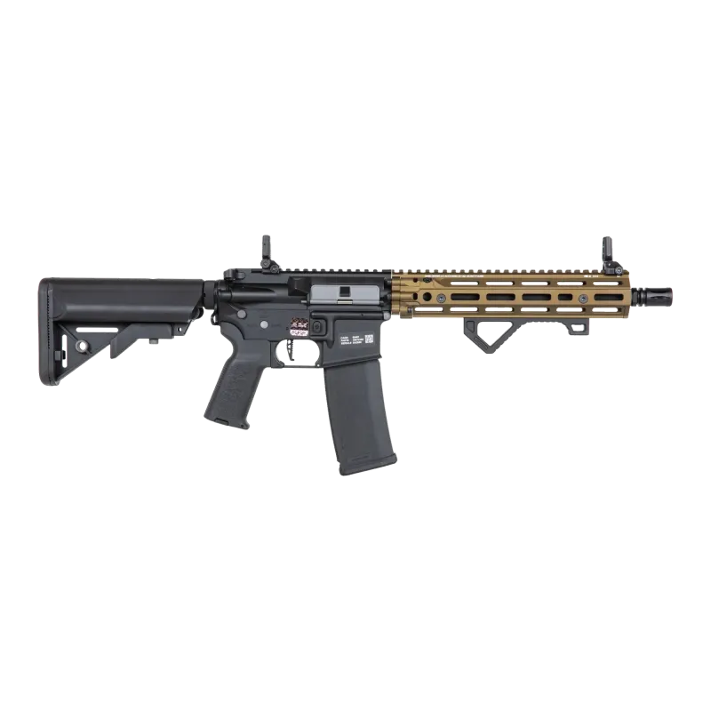 Specna Arms SA-P27 PRIME Chaos Bronze, vue de profil, canon à droite