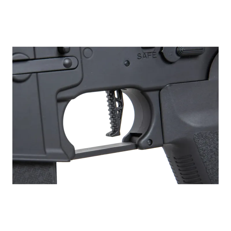 Specna Arms SA-P27 PRIME, détente et sélecteur de tir en gros plan