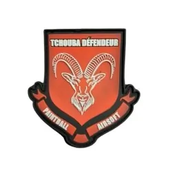 Patch Tchouba defendeur Paintball Airsoft Rouge | ZN Airsoft
