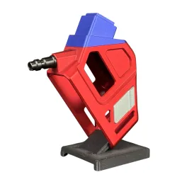Adaptateur HPA Airtac T1P CNC Angled bicolore rouge bleu Glock AAP01