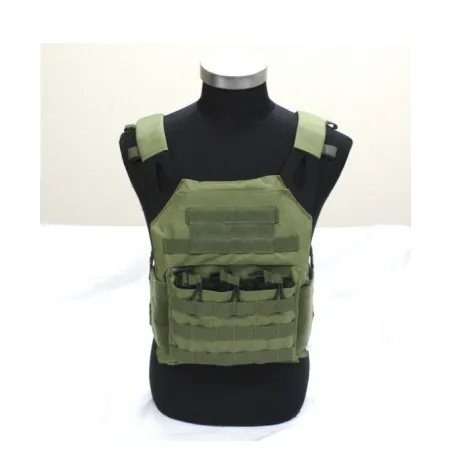 Gilet tactique JPC OD TACTICAL OPS vue de face passants MOLLE