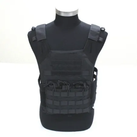 Gilet JPC Noir TACTICAL OPS | Plate Carrier MOLLE Airsoft