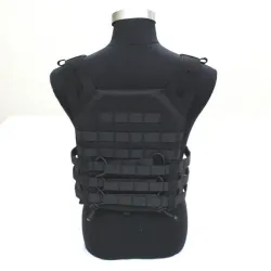 Gilet JPC Noir TACTICAL OPS | Plate Carrier MOLLE Airsoft